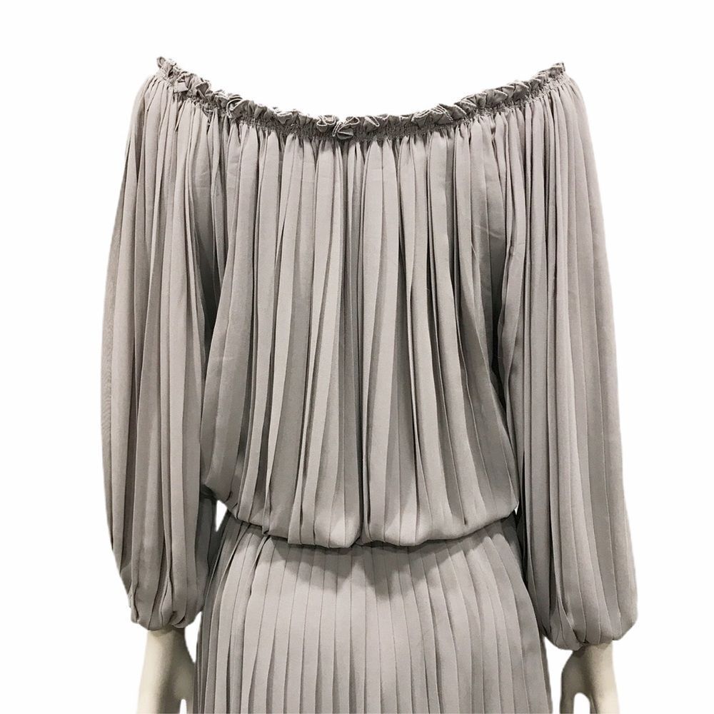 Max‎ Studio Pleated Scoop Off-the-shoulder dress S - Picture 7 of 7